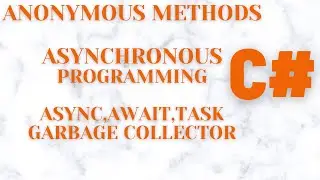 C Sharp Part16||Anonymous Methods||Asynchronous Programming||Ravinder Gattu||Gattu Tutorials