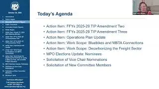 Boston Region MPO Board Meeting: October 24, 2024