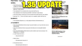 *NEW* 1.35 UPDATE - Sykov Nerf, Sniper fixes, MW Guns Perk Fix (WARZONE PATCH NOTES)