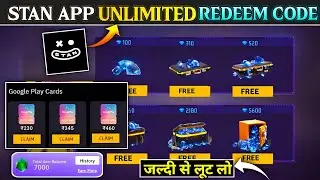 STAN APP SE FREE REDEEM CODE KAISE LE | FREE DIAMONDS TRICK FREE FIRE | HOW TO GET GEMS TOKEN STAN