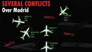 SERIES OF CONFLICTS and TCAS-RA over Madrid, Spain