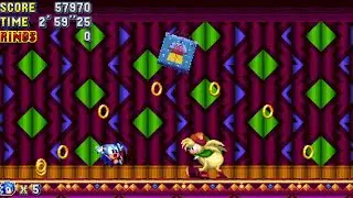 Heavy Magician against Sonic in Mirage Saloon into the Sonic-Verse | Sonic Mania Mods Walkthrough