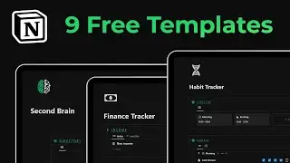 9 FREE Notion templates that will 10x your productivity!