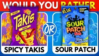 Would You Rather...? Spicy VS Sour JUNK FOOD Edition 🌶️🍋