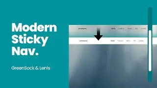 Sticky Navigation Animation on Scroll with GreenSock & Lenis