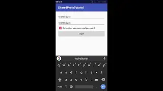 Working with Shared Preferences in android (remember username and password functionality)