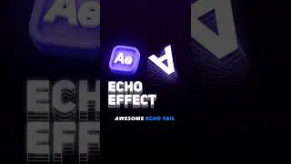 Create Awesome Echo Tail Effect in After Effects 🤓 #shorts #youtubeshorts #aftereffects