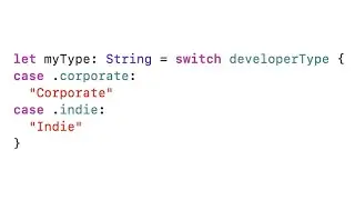 If & Switch as Expressions in Xcode 15