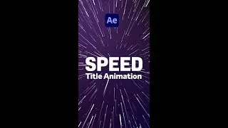 Speed Title Animation in After Effects | Tutorial