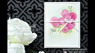 How to mask an image using Stampin Up products with Jenny Hall