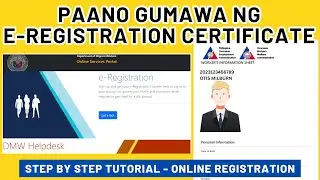 Paano kumuha ng ereg certificate | POEA Online e-Registration Certificate - 2024