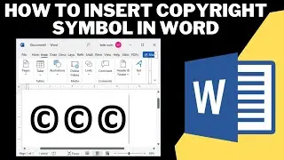 how to insert copyright symbol in word