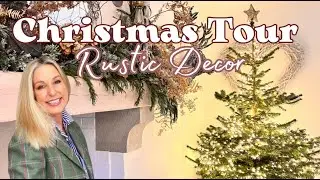 RUSTIC Christmas Decor ~ Christmas Tour 2022 ~ English Farmhouse Christmas