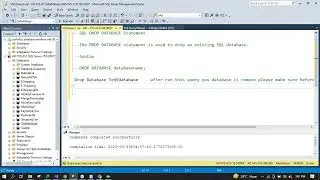 SQL DROP DATABASE Statement