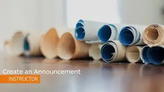 Announcements - Create an Announcement - Instructor