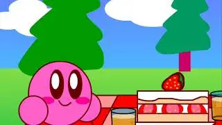 Kirby Eating Cake Flash Animation