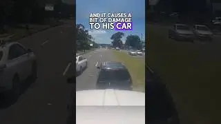 Instant Karma For Brake-Checking An 18-Wheeler Truck