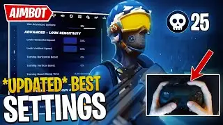 *UPDATED* BEST Controller Settings for Fortnite CHAPTER 5! (AIMBOT🎯)