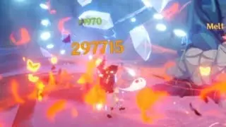 Genshin Impact | Hu Tao 297k dmg (F2P Hu Tao)