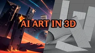 Превращаем 2D арт в 3D ! Stable diffusion, Blender, UV