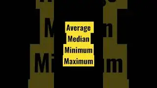 Calculate Mean, Median, Min, and Max? 🔥 [EXCEL TIPS! 💻] 