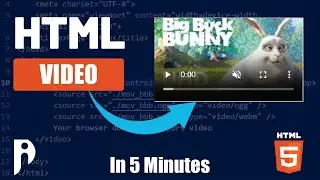 How to add videos in HTML - Learn HTML video in 5 minutes