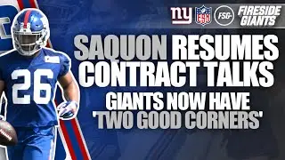 Saquon Barkley resumes contract talks | Giants now have 'two good corners'