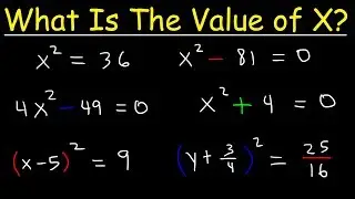 How To Solve Simple Quadratic Equations