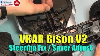 VKAR Bison / Helion Four 10TR - Poor Steering Fix - Servo Saver Adjust