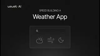 Build a Weather App in less than 3 minutes