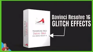 Davinci Resolve 16 a look at Messiah Transitions Pack  Distrub Glitch Transitions