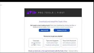 ProTools First: How to Download and Install