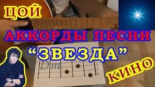 Звезда Волчий вой да лай собак Аккорды Виктор Цой группа Кино Разбор песни на гитаре Бой