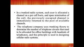 1.4 TRUNKING AND GRADE OF SERVICE