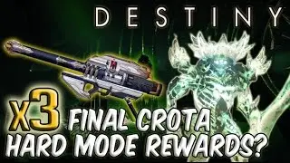 Destiny | 3x Crota Hard Mode Rewards | Final Crota Loot?! GJALLARHORN?!