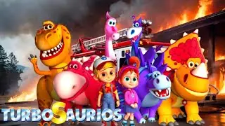 Turbosaurios - Súper Equipo de Rescate de Bomberos 🔥 Dibujos Animados en Español