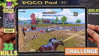 🤯 POCO Pad 5G Bgmi Test😤HDR+Extreme 120FPS/4K Graphics Settings🔥HyperOS💥POCO Pad 5G PUBG (BGMI) TEST