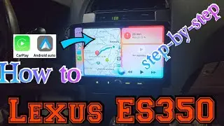 2007 Lexus ES350 How to remove the radio Install apple carplay android auto 10