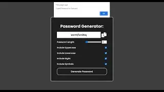 Fast Password Generator In JavaScript With Source Code | Source Code & Projects