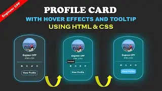 profile card in html css || card design html css