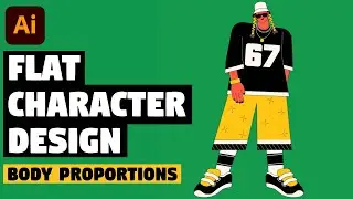 Flat Character Design | Illustrator Tutorial for Beginners (Proportion Tips)