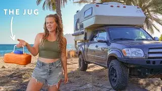off-grid CHORE day living in a truck camper