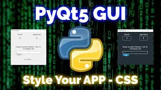 PyQt5 Python Tutorial - 3: Style APP using CSS