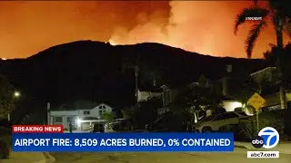 Trabuco Canyon fire burns more than 8,500 acres; evacs in effect