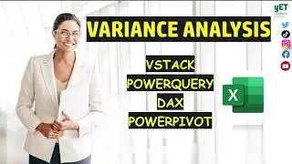 Variance Analysis || DAX || VSTACK || Data Analysis || Financial Analysis