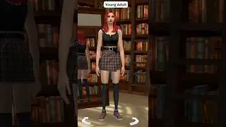 Watch Grim Reaper's Daughter Grow Up 🖤❤️ #sims4 #grimreaper #shorts