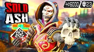 SOLO ASH 23 KILLS & 6000 DAMAGE ABSOLUTELY AMAZING (Apex Legends Gameplay)