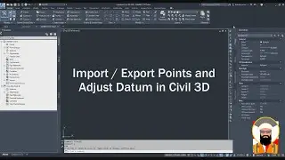 Surveying: Import Export Points and Adjust Datum - Civil 3D