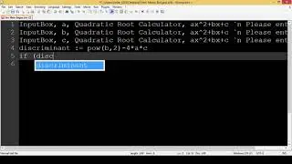 Root discriminant calculator with Autohotkey