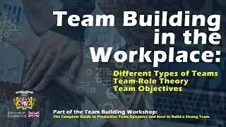 Team Building in the Workplace | Different Types of Teams | Team-Role Theory | Team Objectives